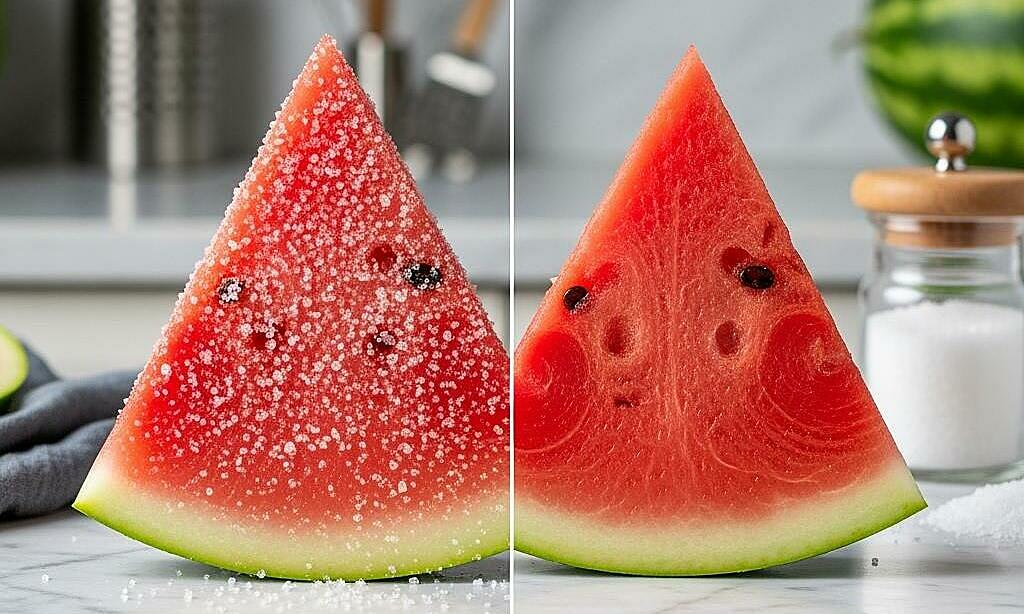 Unlocking the secret: how a pinch of salt enhances watermelon's sweetness