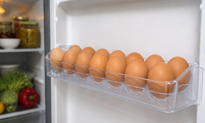 Three places in your refrigerator where you shouldn't store eggs
