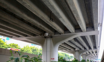 Misaligned bridge bearings found on Hanoi's elevated Ring Road 3