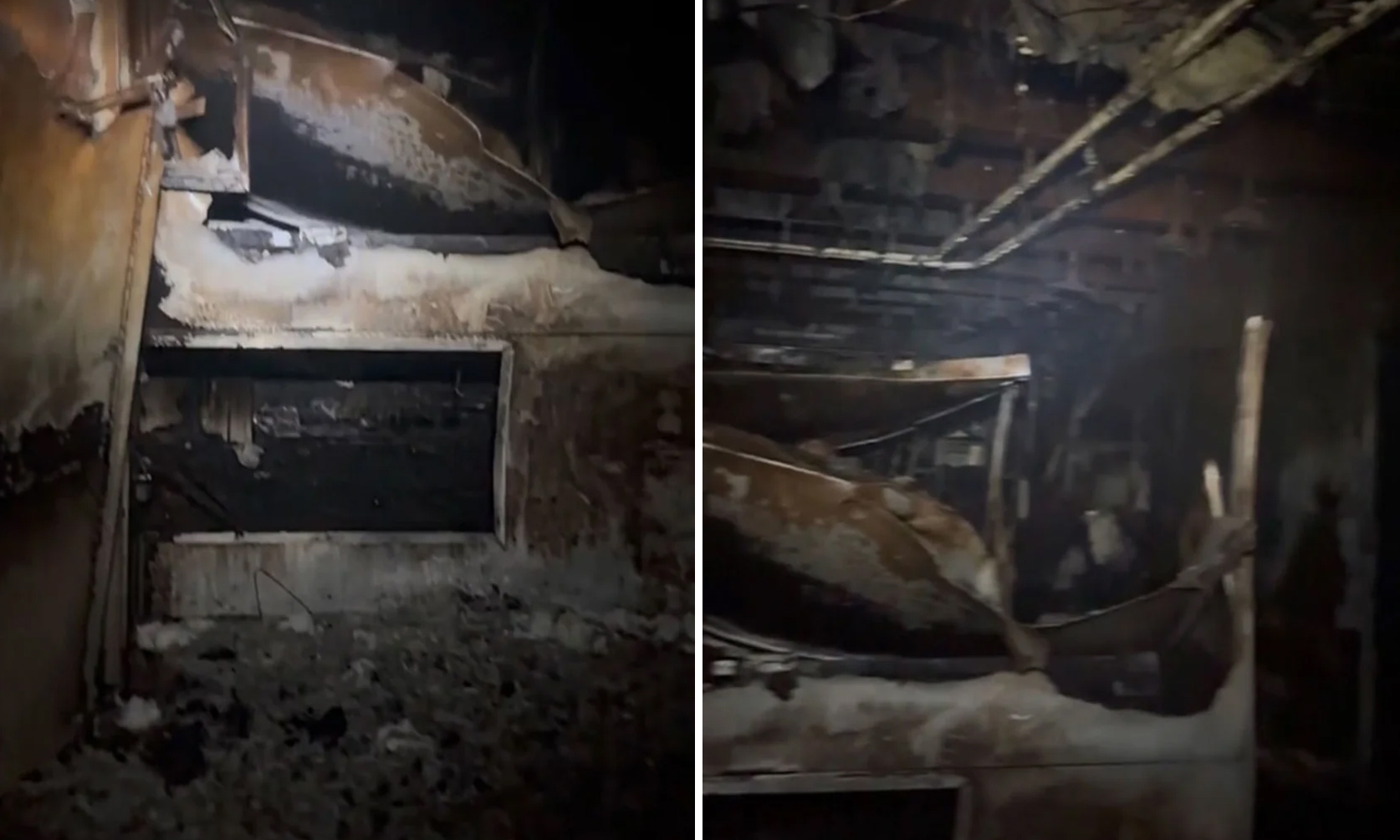 Video emerges of burnt compartment on US supercarrier