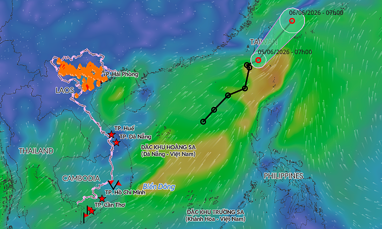 Tropical depression exits East Sea