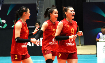 Vietnam celebrates resounding victory at women's asian volleyball championship