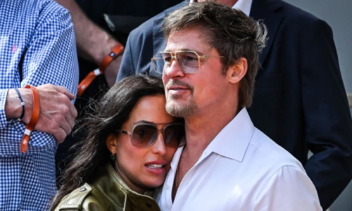 Brad Pitt steps out with his girlfriend