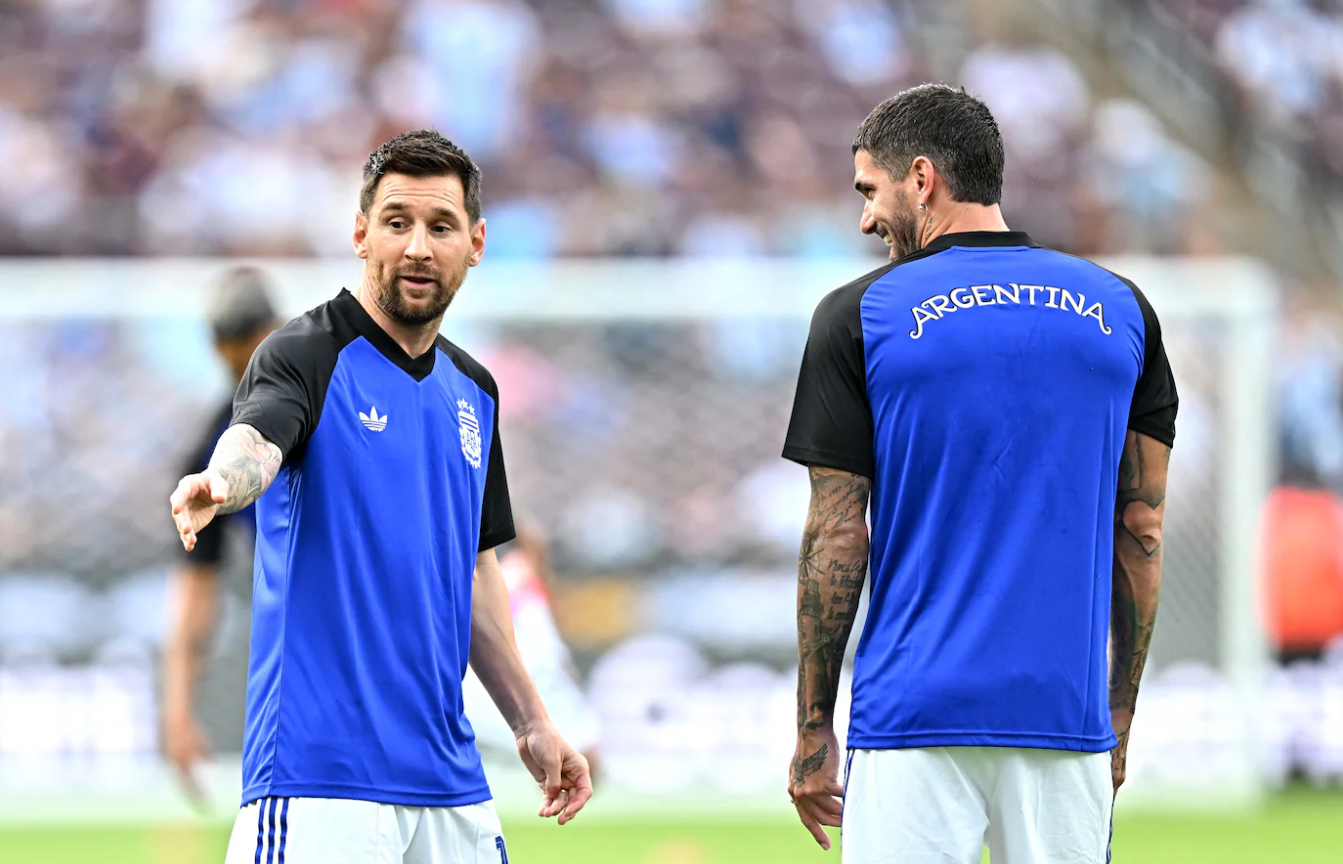 Messi trains immediately after Argentina's friendly match