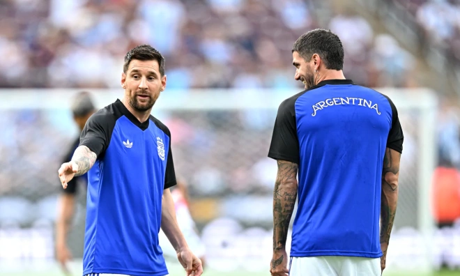 Messi trains immediately after Argentina's friendly match