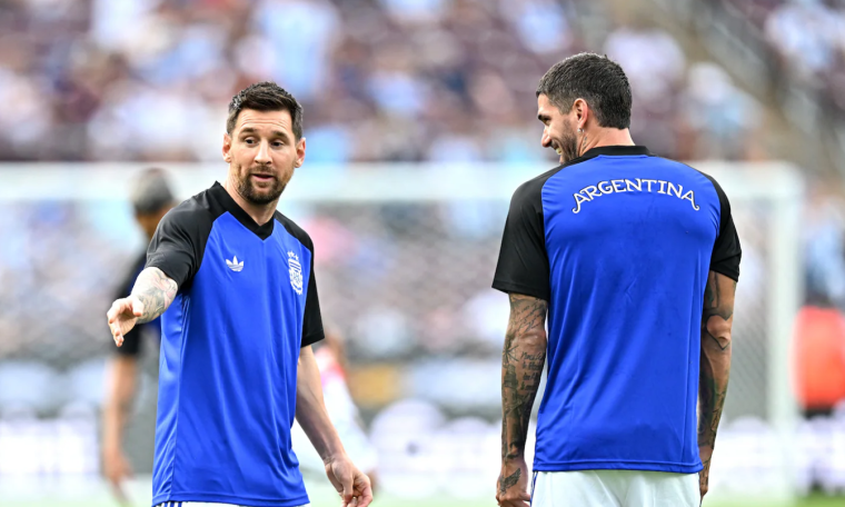 Messi trains immediately after Argentina's friendly match