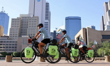 Cycling over 16,000 km to watch the World Cup