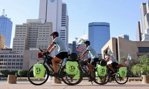 Cycling over 16,000 km to watch the World Cup