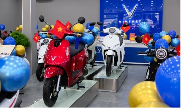 VinFast simultaneously opens 66 electric motorcycle dealerships