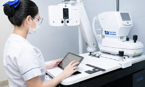 Why does myopia occur in adulthood?