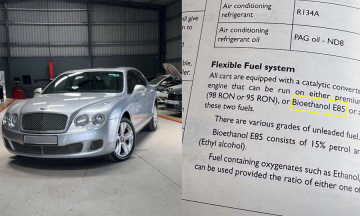 2011 Bentley luxury cars use E85 fuel