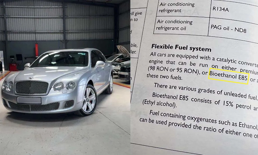 2011 Bentley luxury cars use E85 fuel