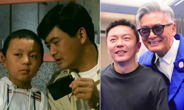 Chow Yun Fat reunites with child star from 'God of Gamblers' film