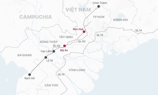 Over 45 Trillion VND to Build Expressway Connecting Tay Ninh with Dong Thap