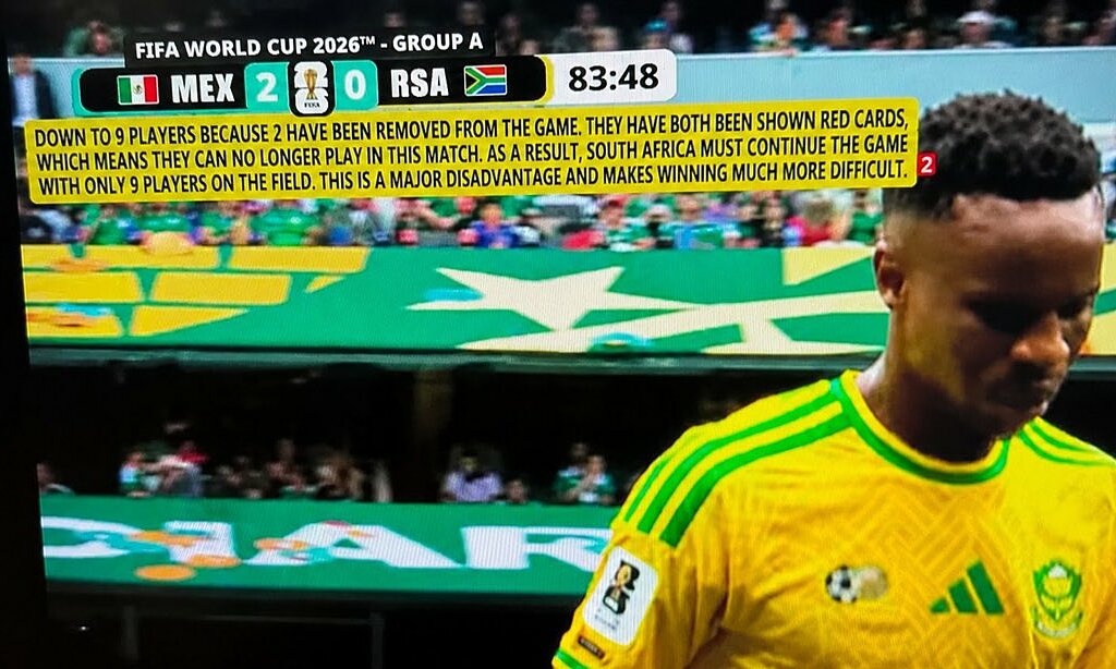 Controversy over explanatory graphics on World Cup television broadcast
