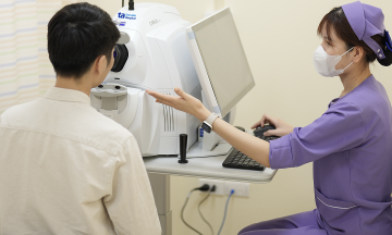 What does prolonged eye strain warn of?