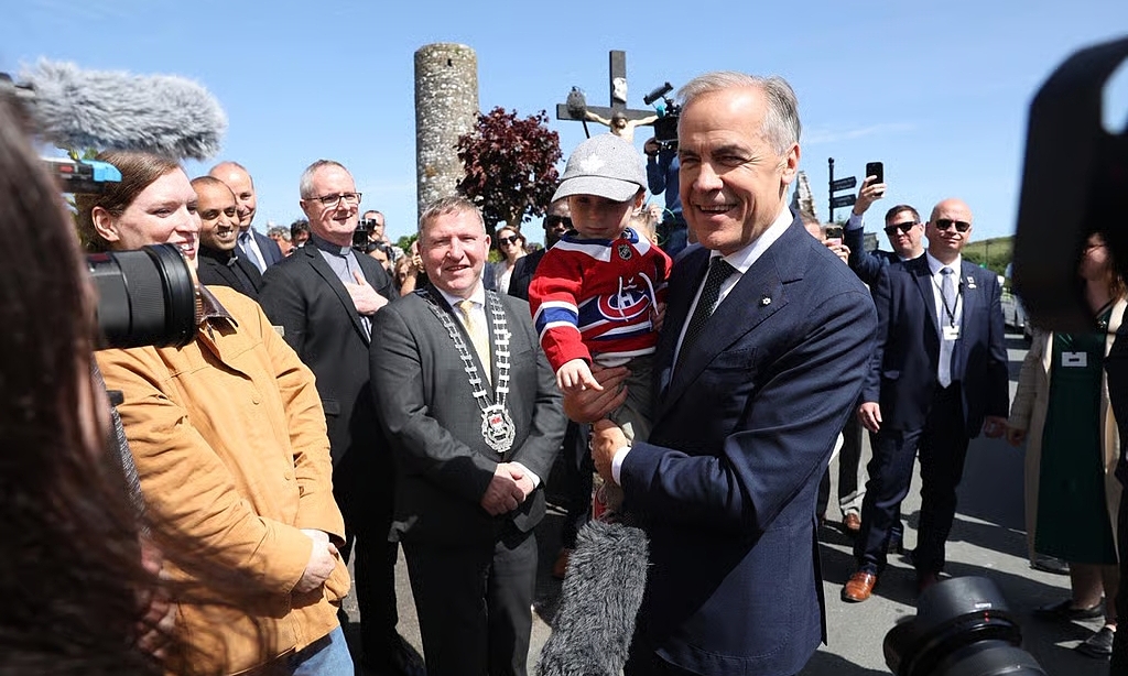 Canadian prime minister holds 'family reunion' in Ireland