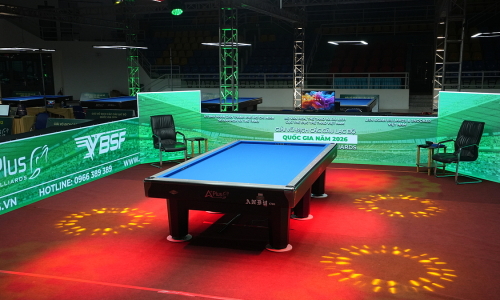 Aplus Billiards supplies competition tables for national and continental championships