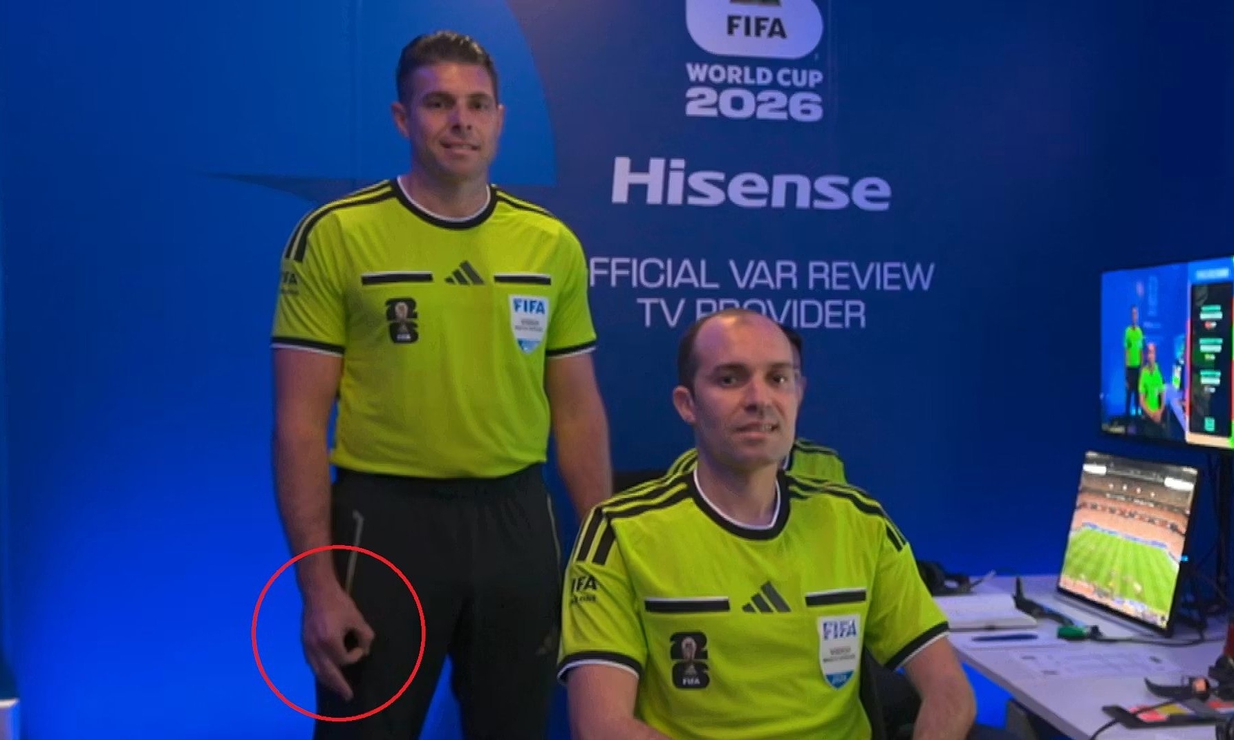 World cup referee suspected of making 'white supremacy' symbol