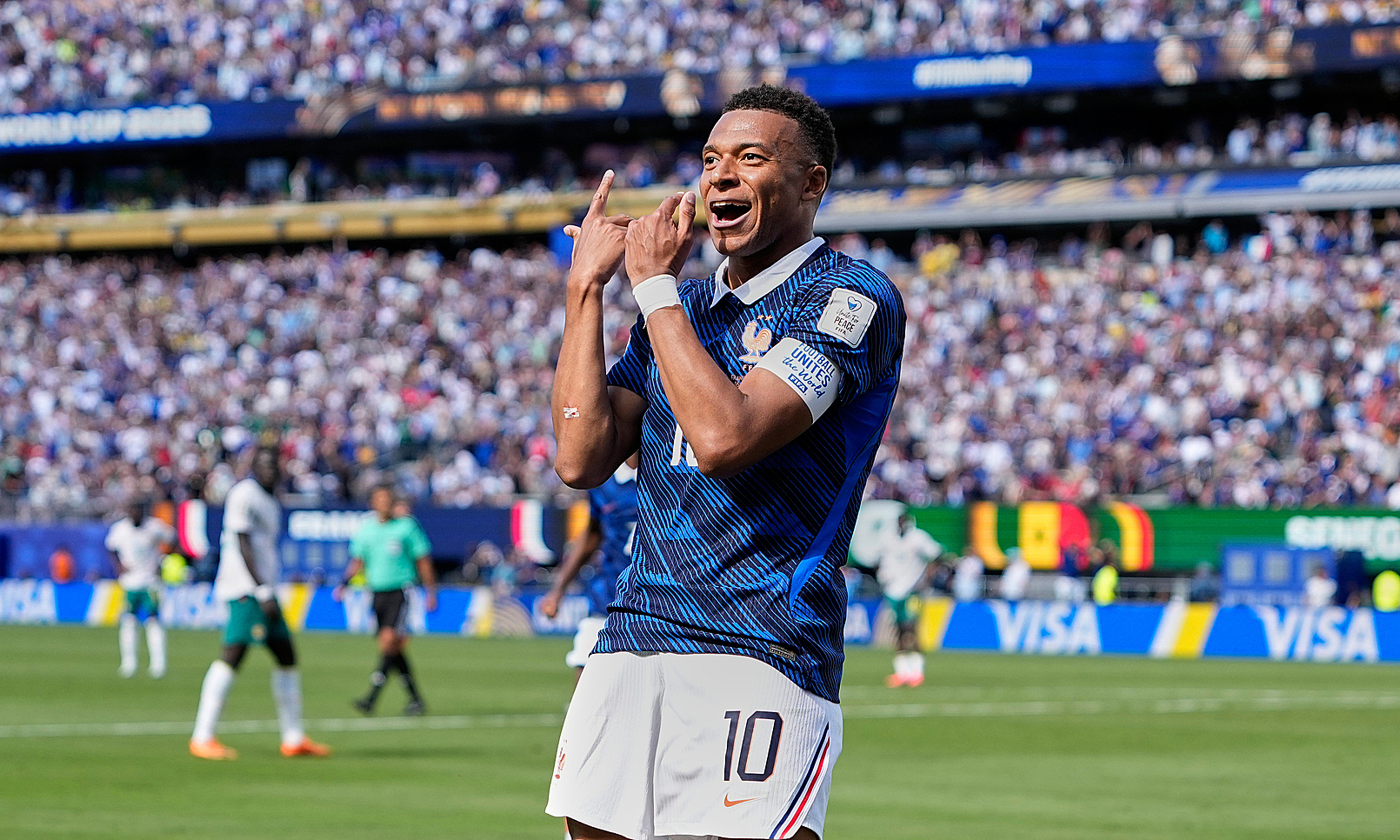 Why did Mbappe 'play the flute' to celebrate his World Cup goal?