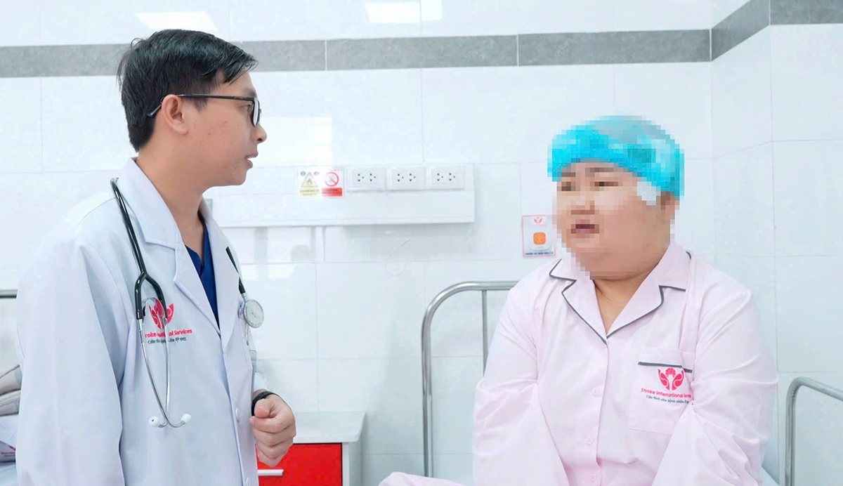 Giant brain tumor occupies nearly a quarter of a girl's skull