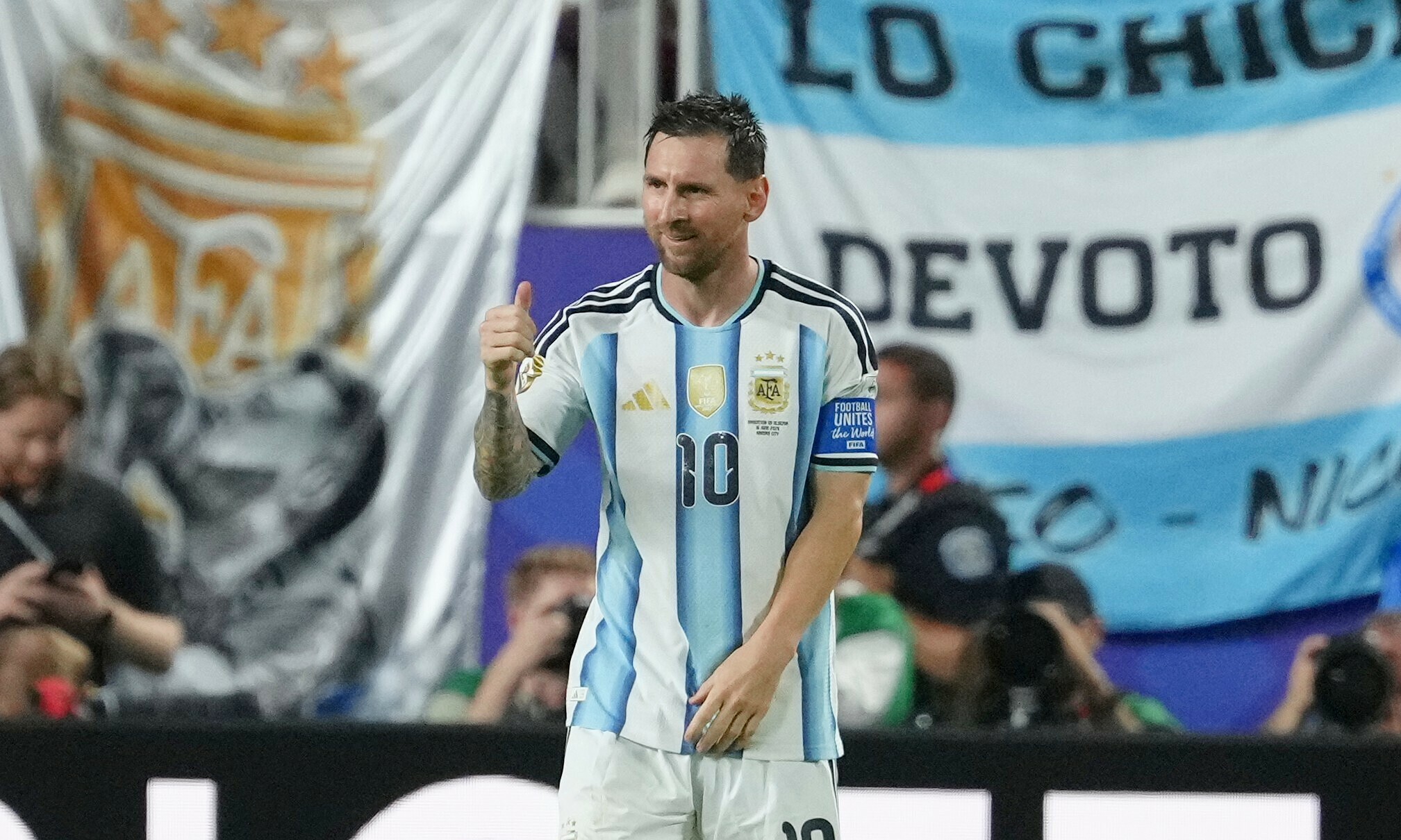 Messi's humble act