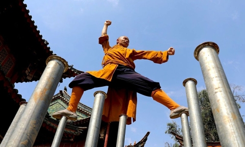 A day learning Chinese martial arts at Shaolin Temple