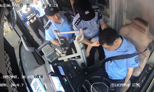 Driver brakes twice to save lives before sudden death
