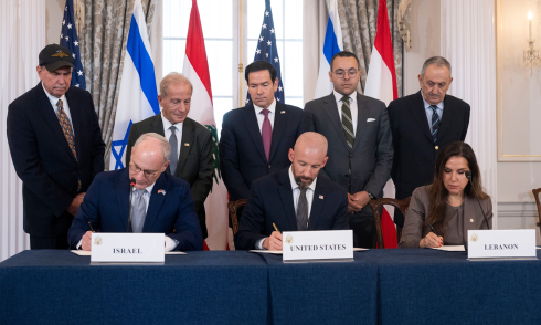 US, Israel, Lebanon sign tripartite agreement