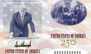 President Trump posts image of US passport featuring his likeness