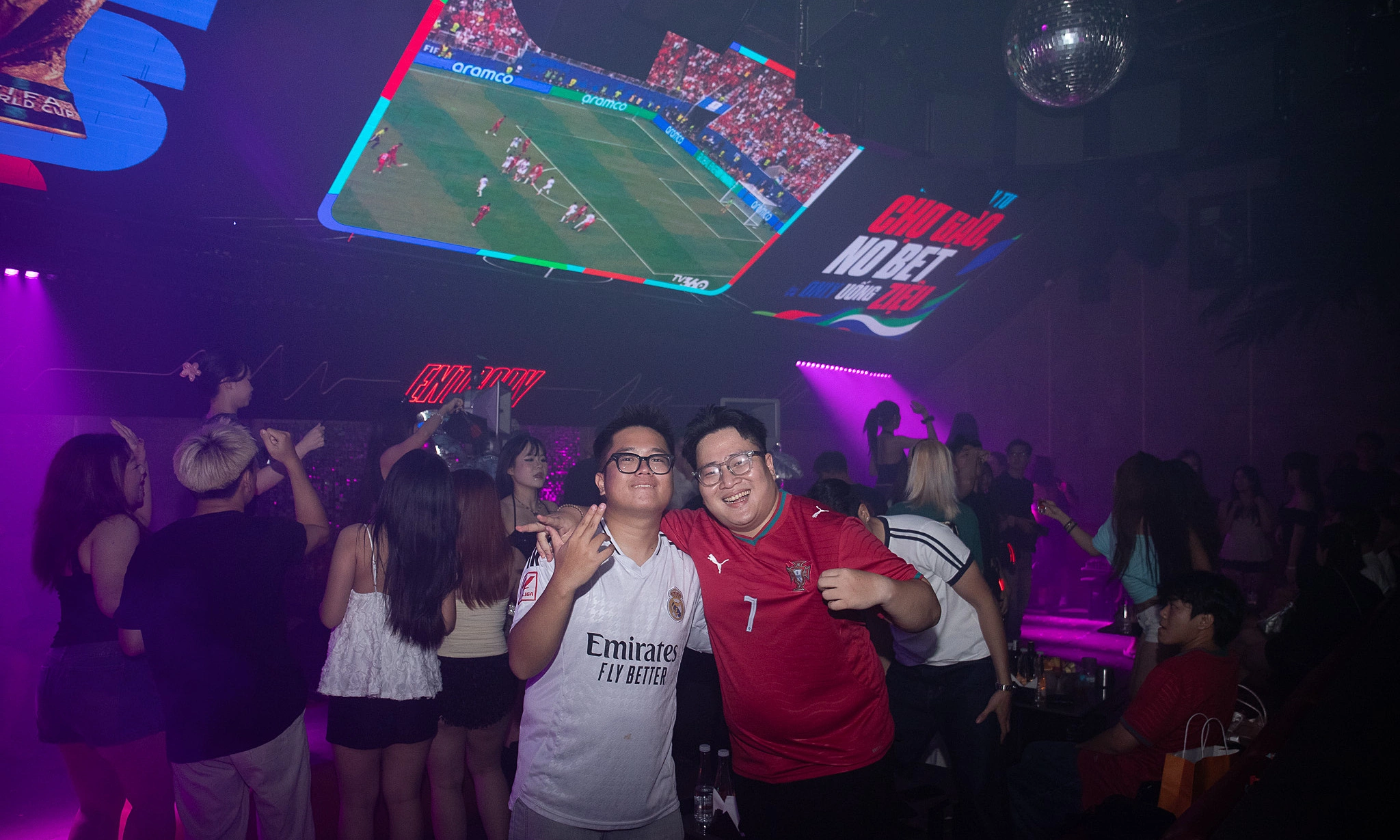 Watching the World Cup at bars