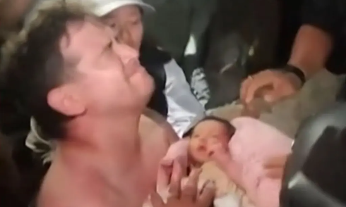 Newborn miraculously survives building collapse in Venezuela
