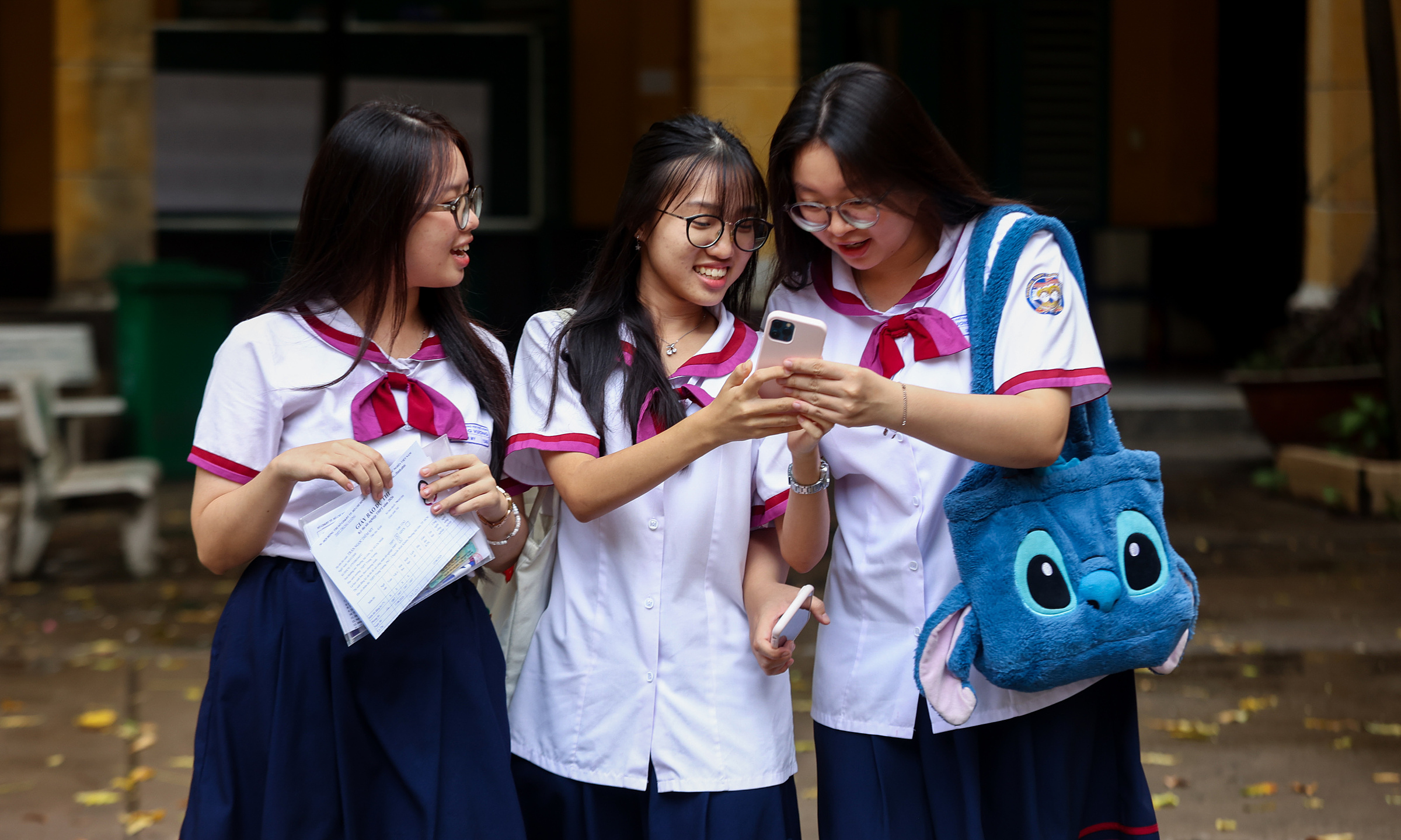Geography score distribution for the 2026 national high school graduation exam