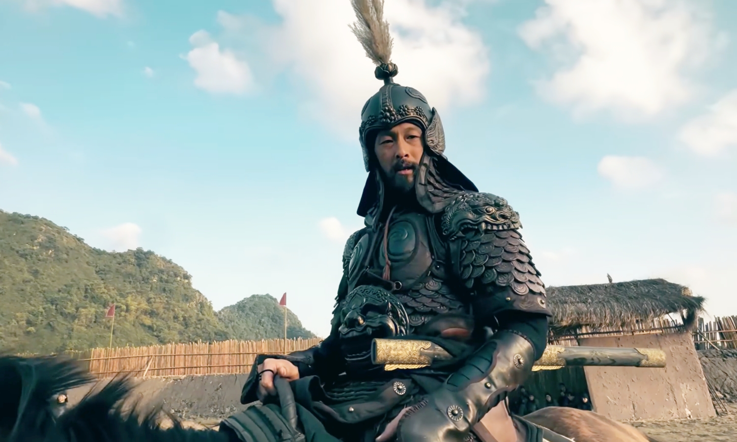 Behind the scenes: Johnny Tri Nguyen plays a warrior general in "Ho linh trang si"
