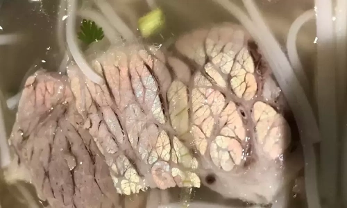 Is blue-sheened beef safe to eat?