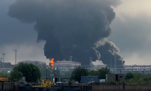 Ukraine UAVs strike Russian oil port in St. Petersburg