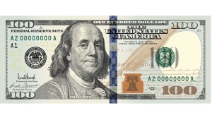 Trump posts image of $100 bill with personal signature