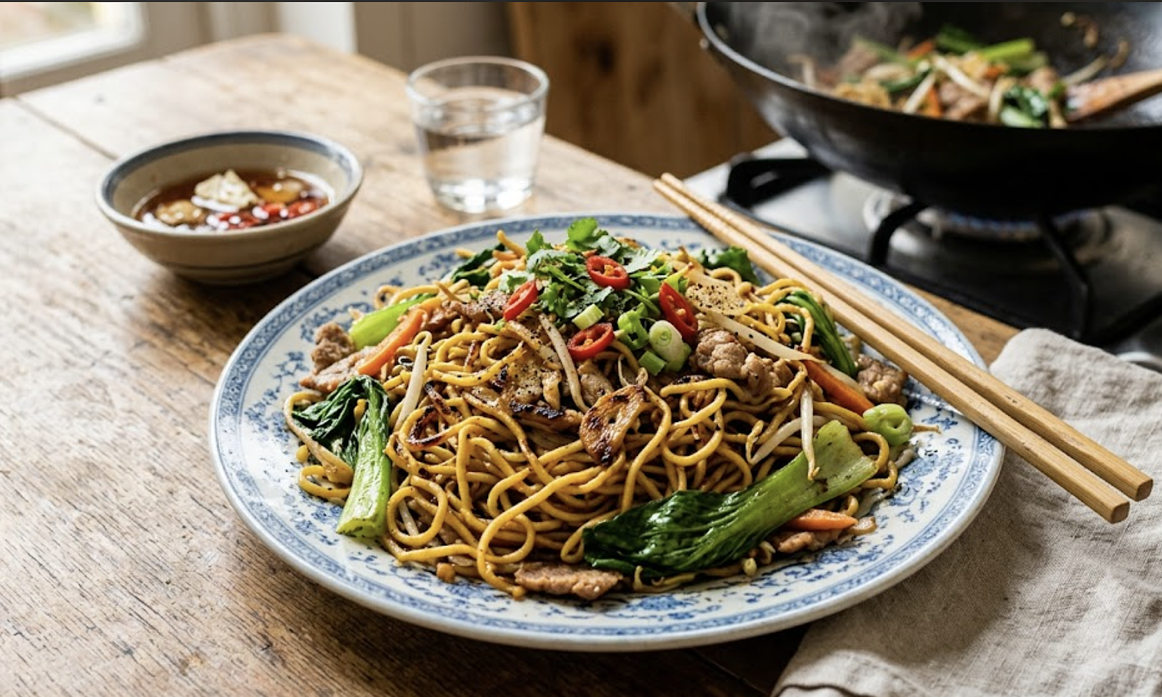 Chef reveals secret to crispy-edged stir-fried noodles, restaurant-quality taste