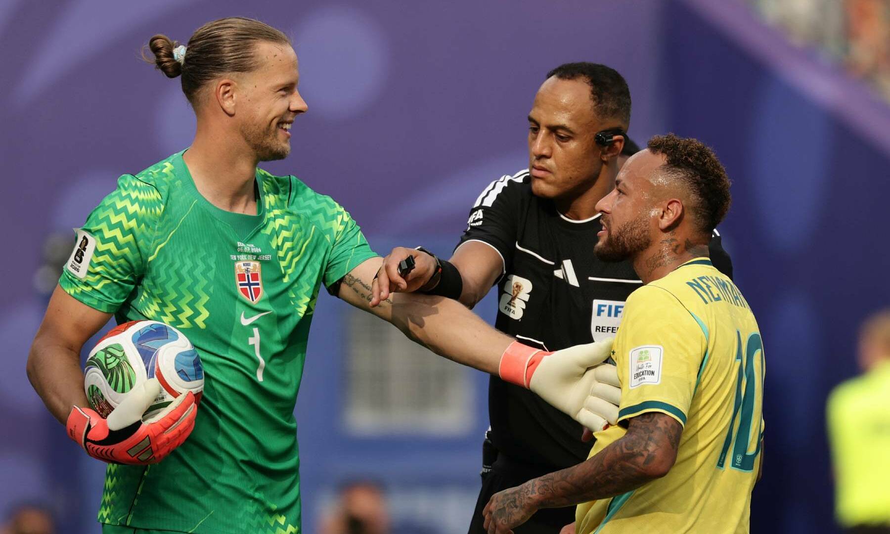 Neymar criticized for mocking Norway goalkeeper