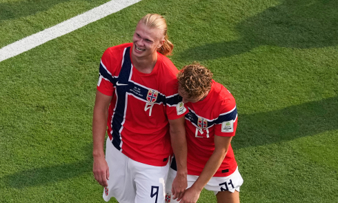 Haaland received a perfect 10 after eliminating Brazil