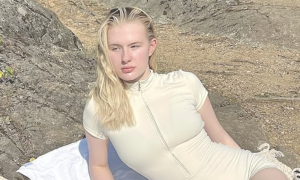 Girl suddenly famous for resembling footballer Erling Haaland