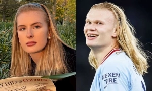 Model’s beauty dubbed 'Haaland's sister'