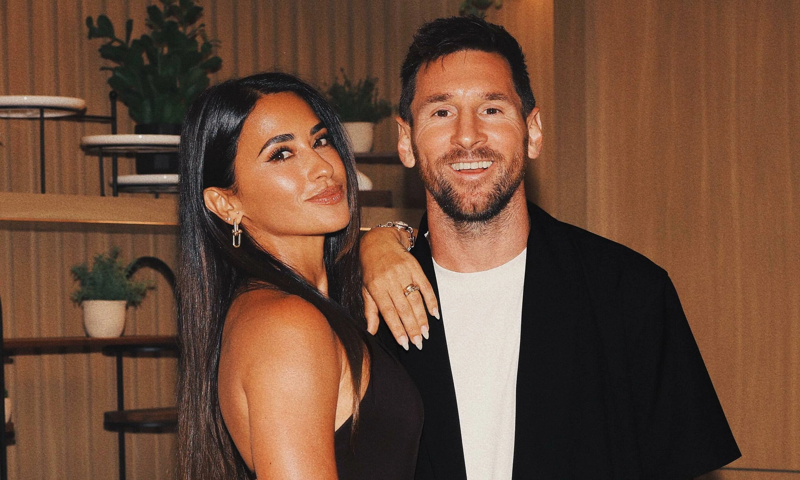 Three decades together for Messi and his model wife