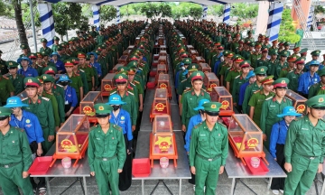 Bringing 303 martyrs' remains to rest in Dong Thap, An Giang