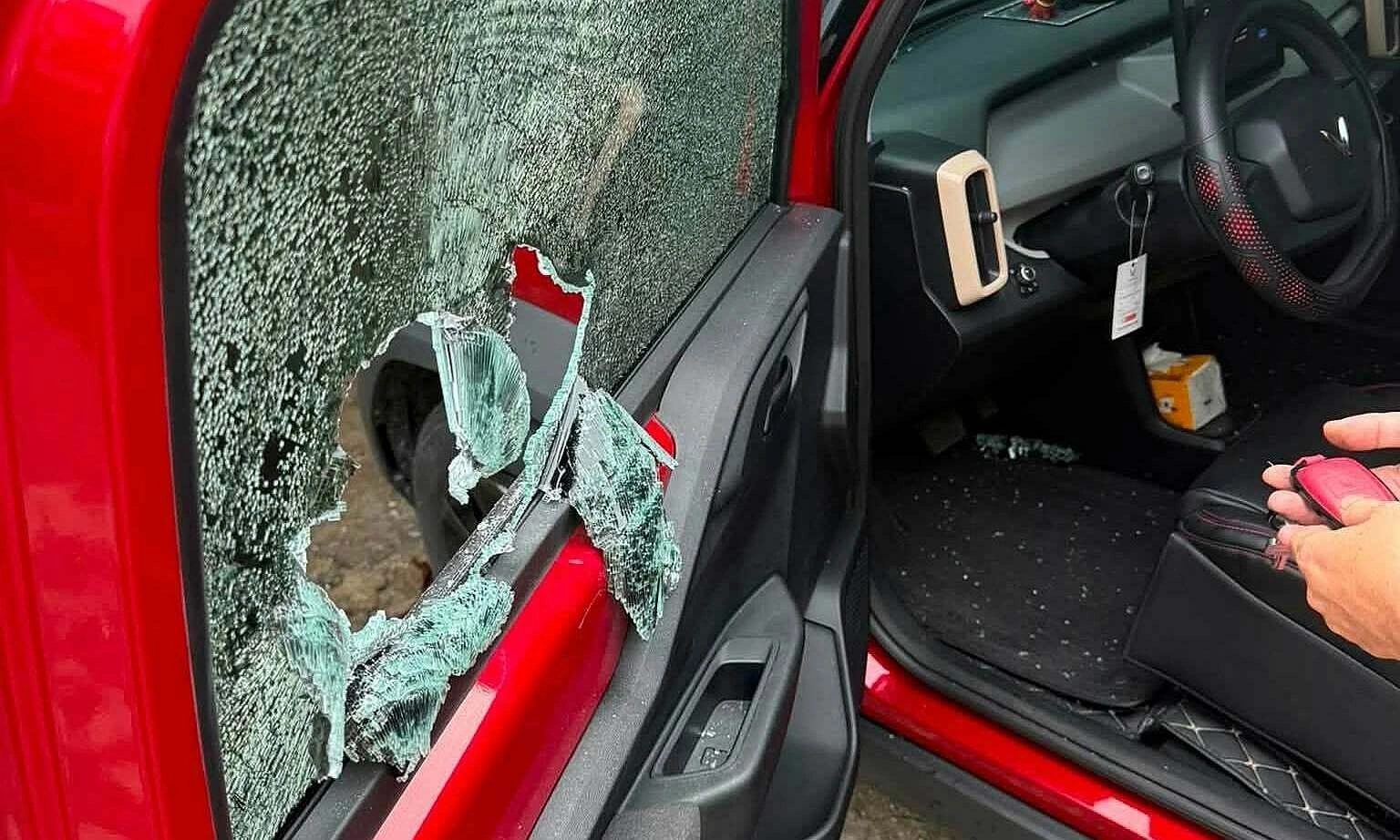 Car window smashed to rescue two-year-old trapped inside