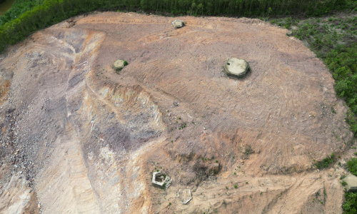 Six military bunkers unearthed during expressway roundabout construction