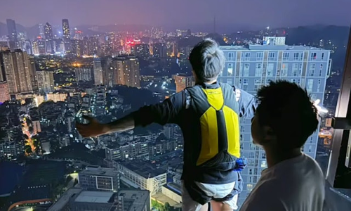 Permanently banned from social media for base jumping from apartment building to 'attract likes'