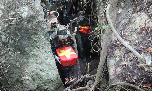 Five fallen soldiers' remains discovered in Da Sap Cave