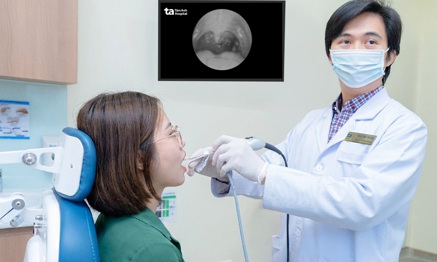 Endoscopy removes tonsil stone for woman