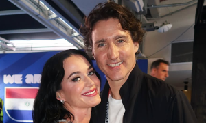 Katy Perry and former Canadian Prime Minister mark one year together